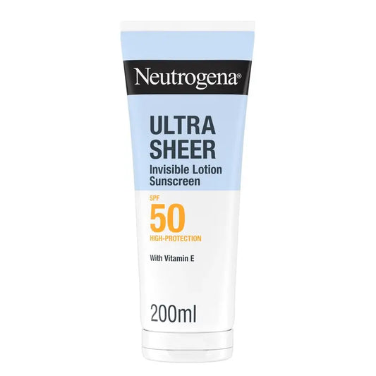 Neutrogena Ultra Sheer Αόρατη Ενυδατική Λοσιόν SPF 50, 200 ml