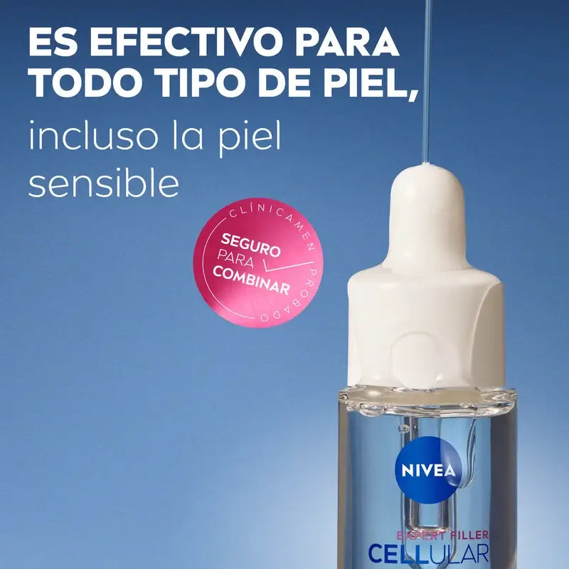 Nivea Cellular Expert Filler Υγρό Ορό Καθημερινής Χρήσης με UV SPF50+ 30 ml
