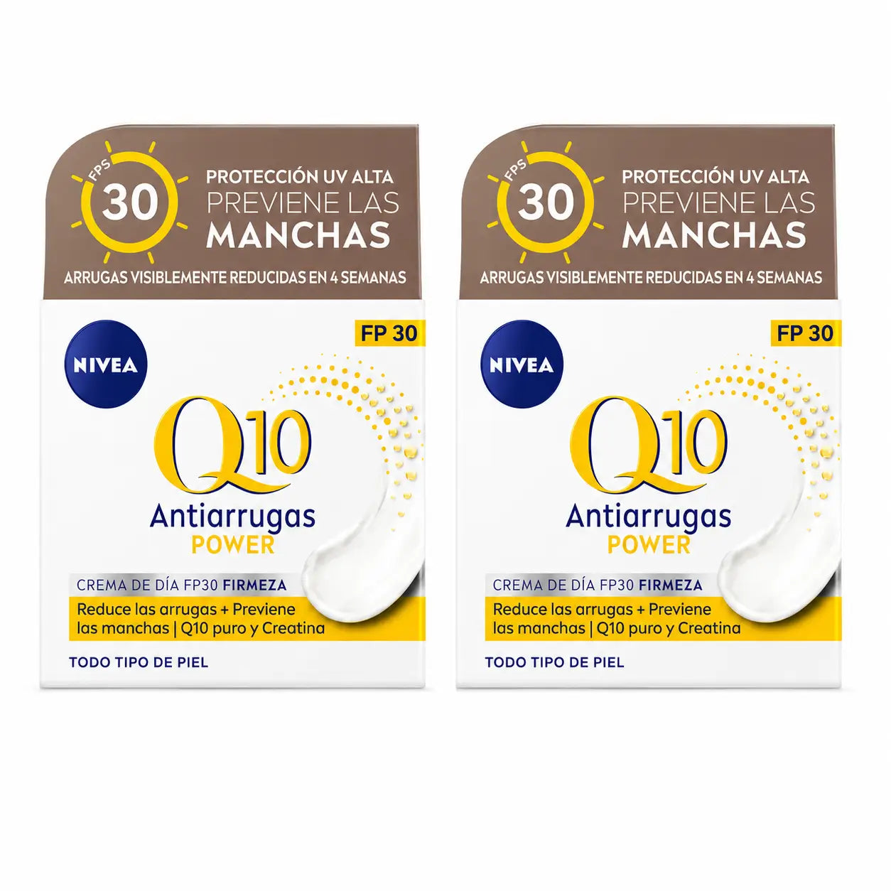 NIVEA Q10 Power Κρέμα Ημέρας SPF 30 κατά των ρυτίδων, 50 ml, συσκευασία 2 τεμαχίων