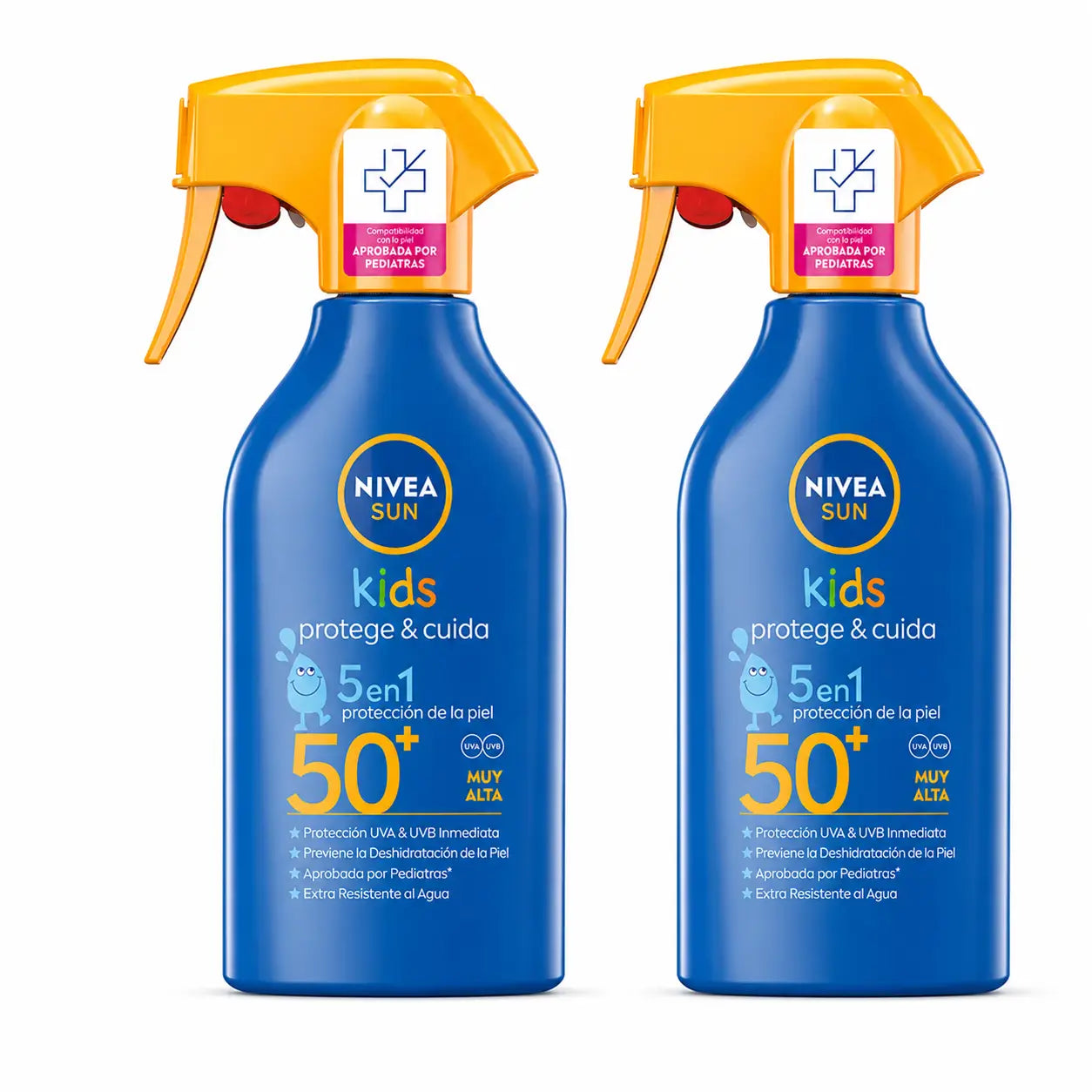 NIVEA Sun Παιδιά Προστατεύει & Φροντίζει Αντηλιακό Σπρέι SPF 50, 270 ml, συσκευασία 2 τεμαχίων