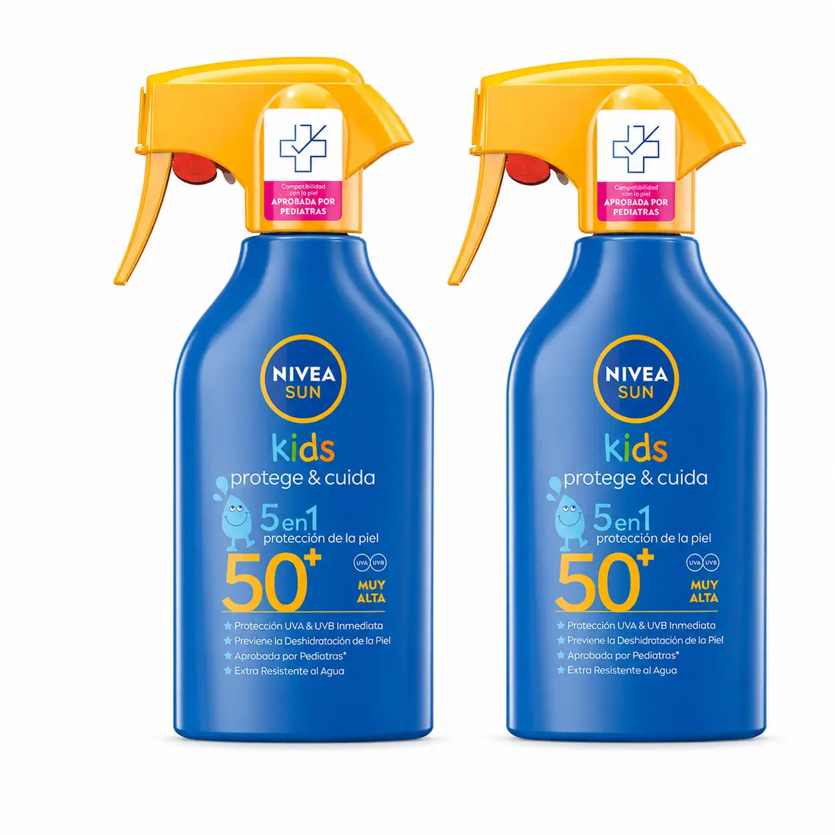 NIVEA Sun SPF50+ Προστατεύει & Ενυδατώνει Ενυδατικό Αντηλιακό Γαλάκτωμα, 400 ml, συσκευασία 2 τεμαχίων