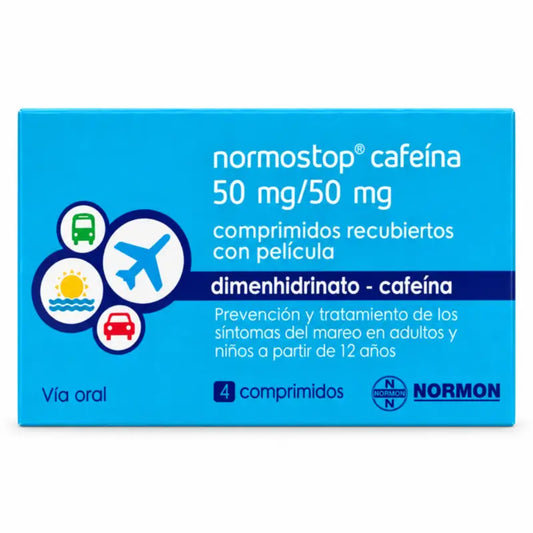 Normostop Καφεΐνη 50 mg/50 mg, 4 επικαλυμμένα δισκία