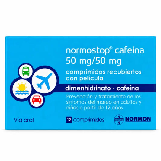 Normostop Καφεΐνη 50 mg/50 mg, 12 επικαλυμμένα δισκία