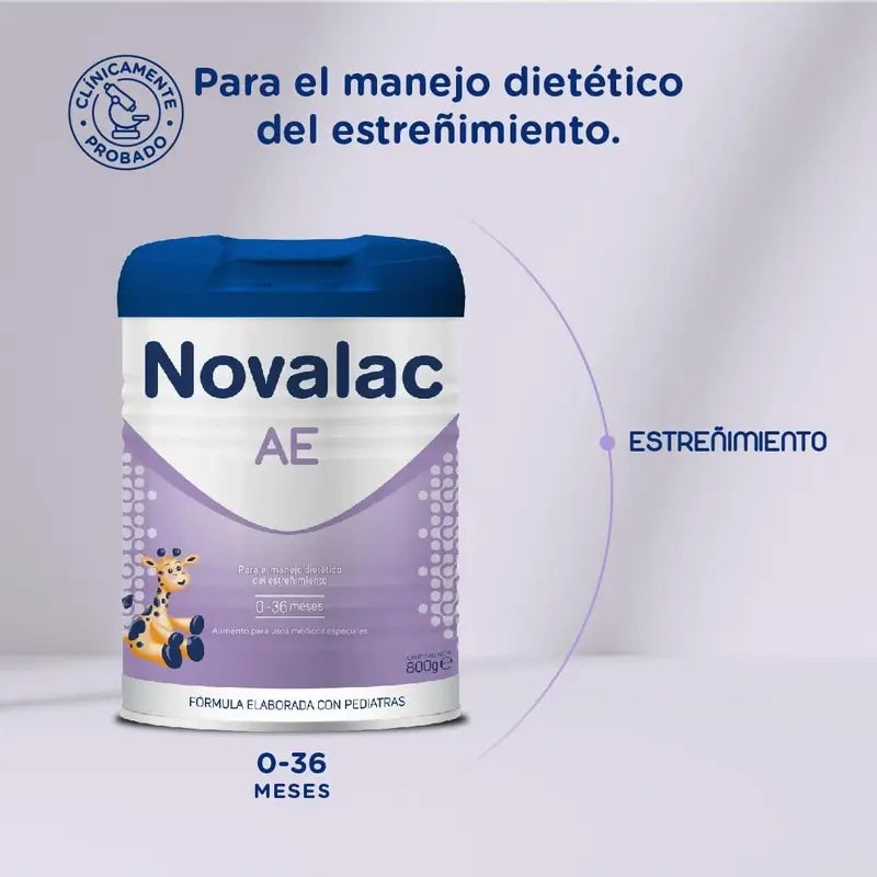 Novalac Ae Βρεφικό Γάλα 0-36 Μήνες, κατά της δυσκοιλιότητας, 800 γρ.