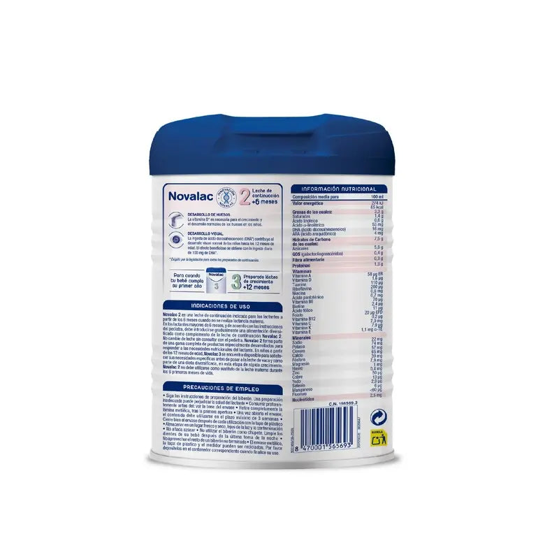 Novalac 2 Γάλα Συνέχισης, Συσκευασία 3X800 γρ.