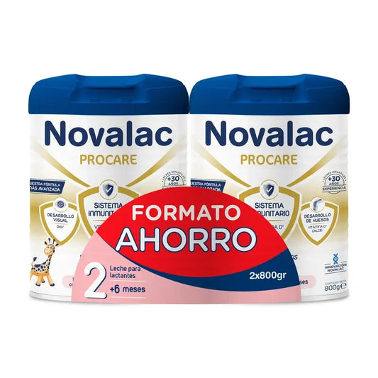 Novalac Procare 2 Γάλα Συνέχισης Οικονομική Συσκευασία 2×800 g