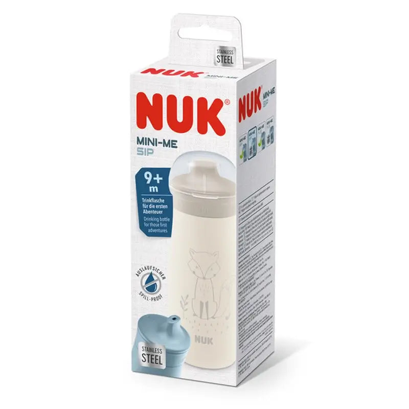 Nuk Μπουκάλι Mini-Me Sip από ανοξείδωτο ατσάλι με σχέδιο αλεπού, 300 ml