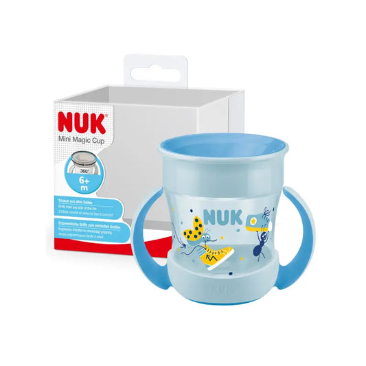 Nuk Mini Magic Cup Ποτήρι Εκμάθησης +6 Μηνών Μπλε, 160 ml