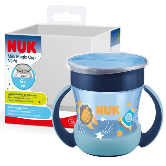 NUK Mini Magic Cup Night Ποτήρι εκμάθησης 160 ml 6m+ Μπλε