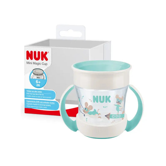 Nuk Mini Magic Cup Ποτήρι Εκμάθησης +6 Μήνες Πράσινο, 160 ml