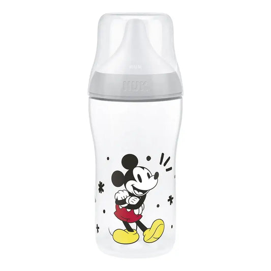 NUK Perfect Match Μπιμπερό 260 ml Θηλή M 3 μηνών και άνω Mickey Mouse Γκρι