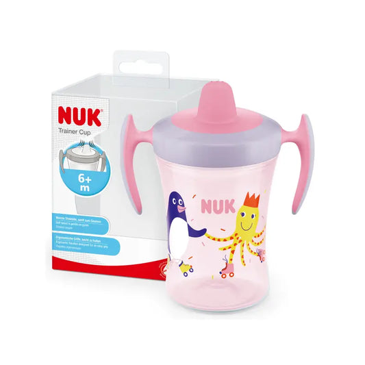 Nuk Trainer Cup Ποτηράκι Εκμάθησης +6 Μήνες Ροζ, 230 ml