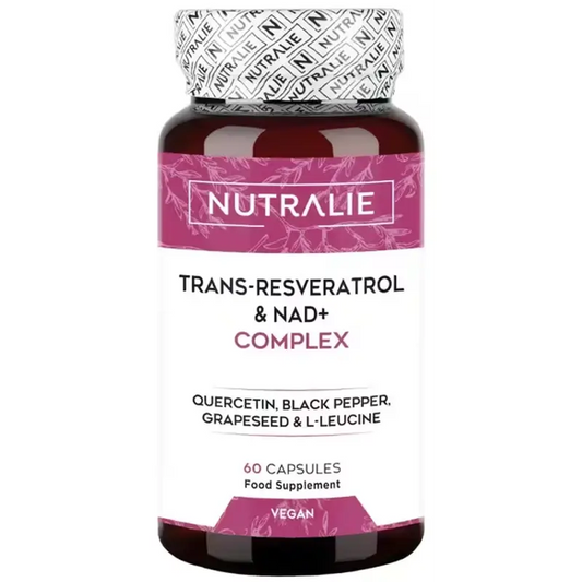 Nutralie Trans Resveratrol και Nad+ Complex με κουερσετίνη + πιπερίνη, 60 κάψουλες