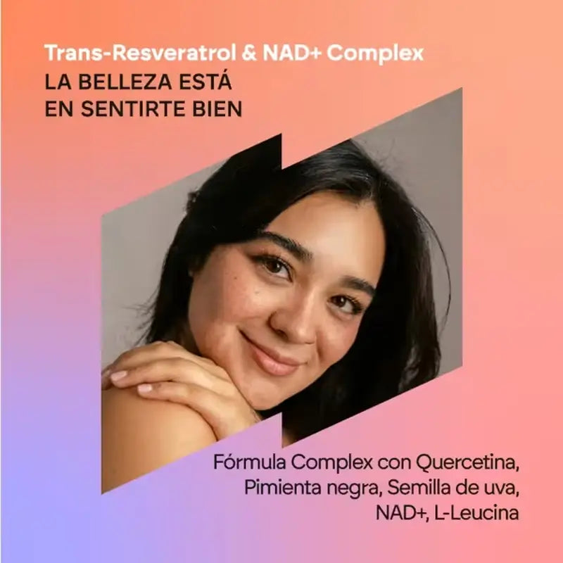 Nutralie Trans Resveratrol και Nad+ Complex με κουερσετίνη + πιπερίνη, 60 κάψουλες