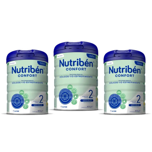 Nutribén Confort 2 Γάλα Συνέχισης, 3 x 800 γρ.