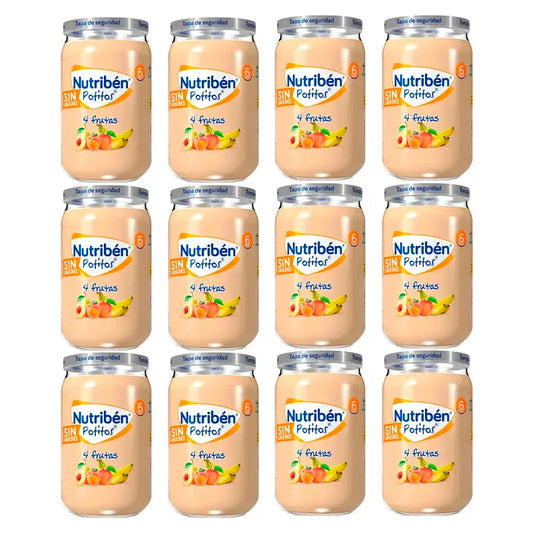 Nutriben Potito 4 Φρούτα, 12 x 235 γρ.