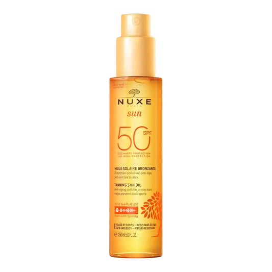 Nuxe Sun Λάδι Μαυρίσματος για Πρόσωπο και Σώμα SPF 50