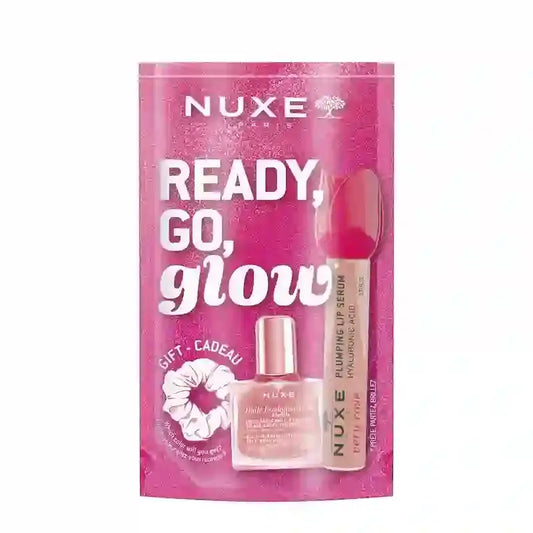 Nuxe Very Rose Glow On The Go Ροζ Σετ Κραγιόν + Huile Florale 