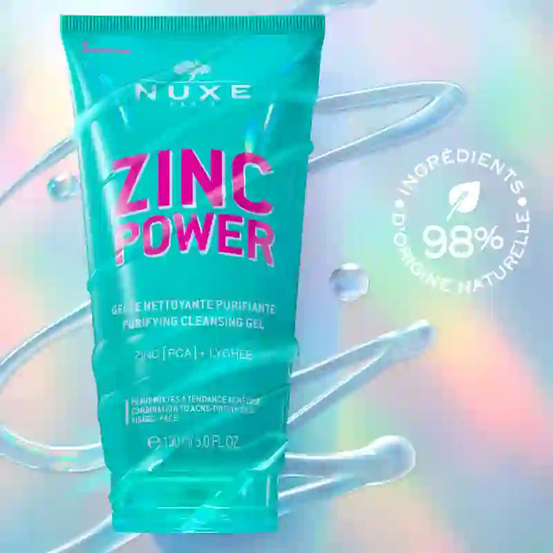 Nuxe Zinc Power Gel Καθαριστικό με καθαριστική δράση, 150 ml