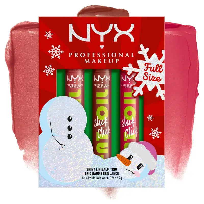 Nyx Λιπαντικό Χειλιών Shiny Slick Click Trio, 3x2 γρ.