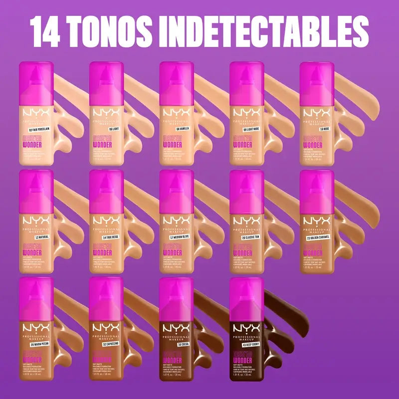 Nyx Cosmetics Make Em Wonder Φυσικό Φον Ντε Τεν, 30 ml