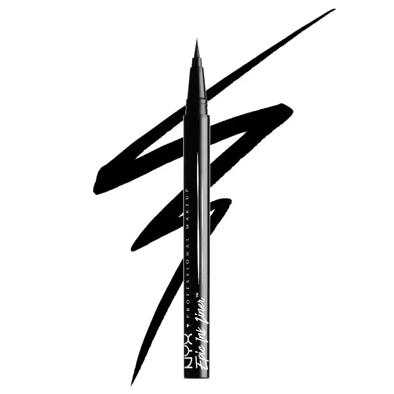 Nyx Eyeliner Waterproof Epic Ink Liner, μύτη πινέλου, αδιάβροχο, 1 ml