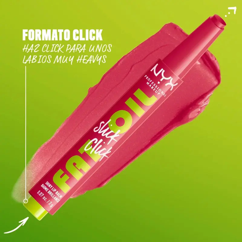 Nyx Fat Oil Slick Click Hits Different Λιπαντικό για τα χείλη, 2 γρ.