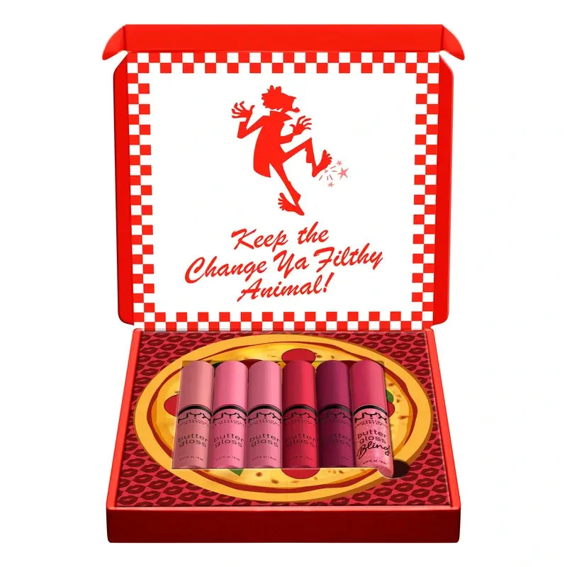 Nyx Home Alone Butter Gloss Ροζ και Κόκκινα, 6x8 ml