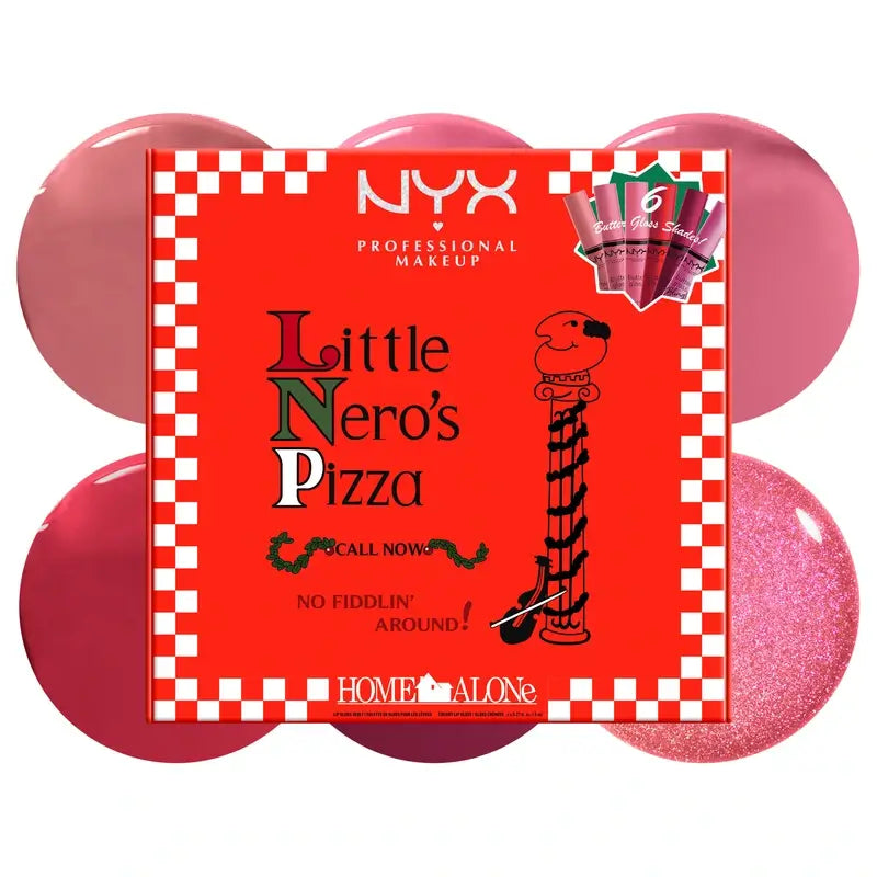 Nyx Home Alone Butter Gloss Ροζ και Κόκκινα, 6x8 ml