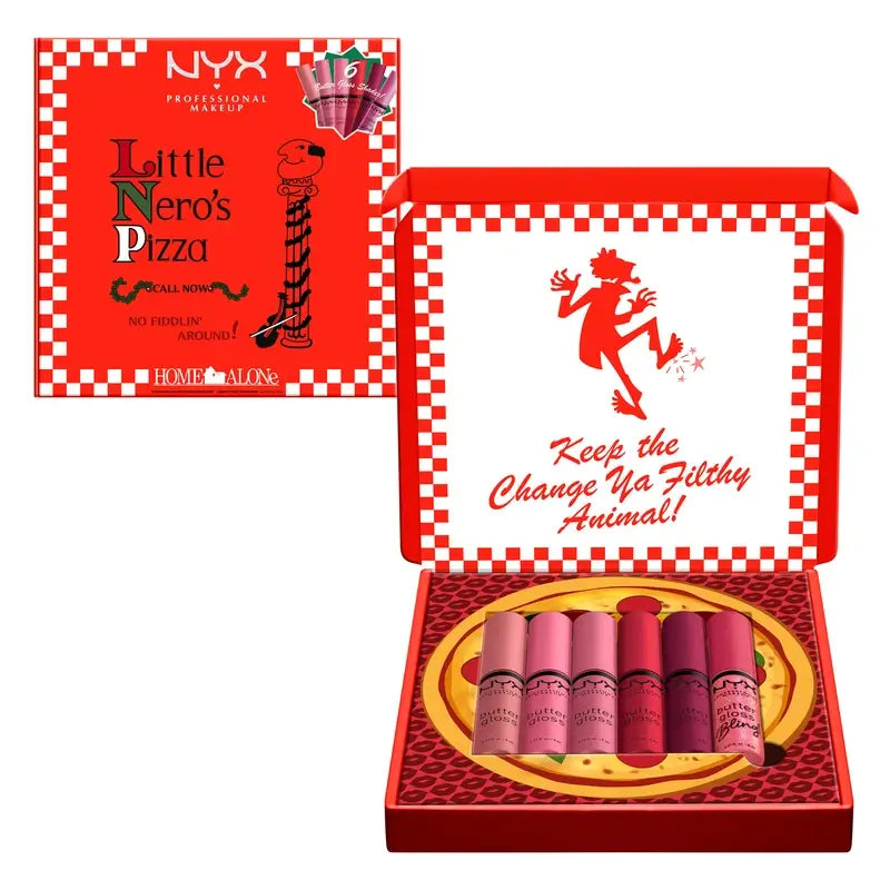 Nyx Home Alone Butter Gloss Ροζ και Κόκκινα, 6x8 ml
