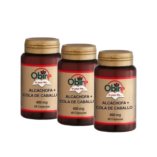 Obire Αρτσόφα + Αλογοουρά, Συσκευασία 3 x 60 κάψουλες
