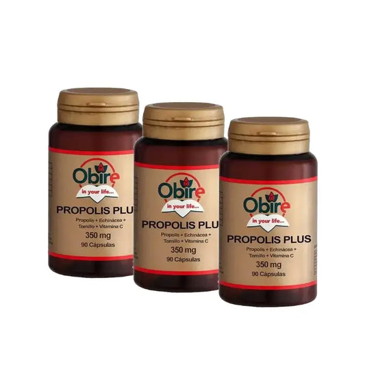 Obire Propolis Plus (Propol+Echinol+Θυμάρι), Συσκευασία 3 x 90 κάψουλες