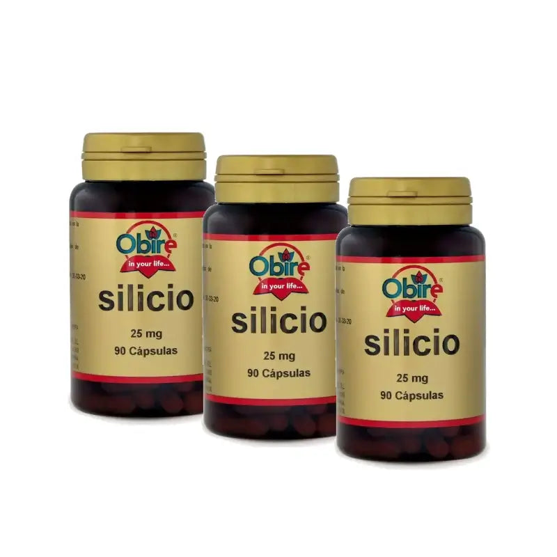 Obire Πυρίτιο 25 Mg, συσκευασία 3 x 90 κάψουλες