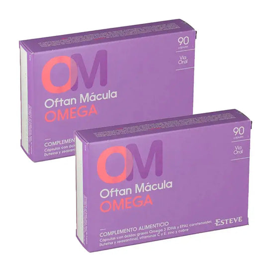 Oftan Mácula Omega Συμπλήρωμα διατροφής, 2 x 90 κάψουλες