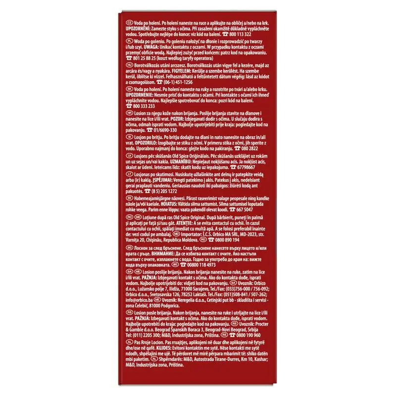 Old Spice After Shave Original 100 ml