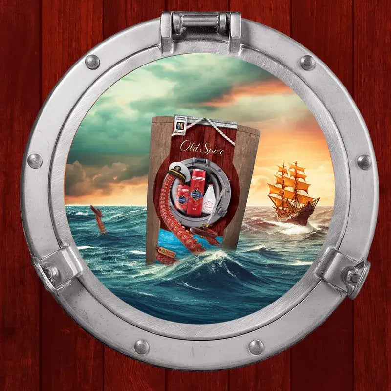 Σετ δώρου Old Spice Captain Barrel με αφρόλουτρο
