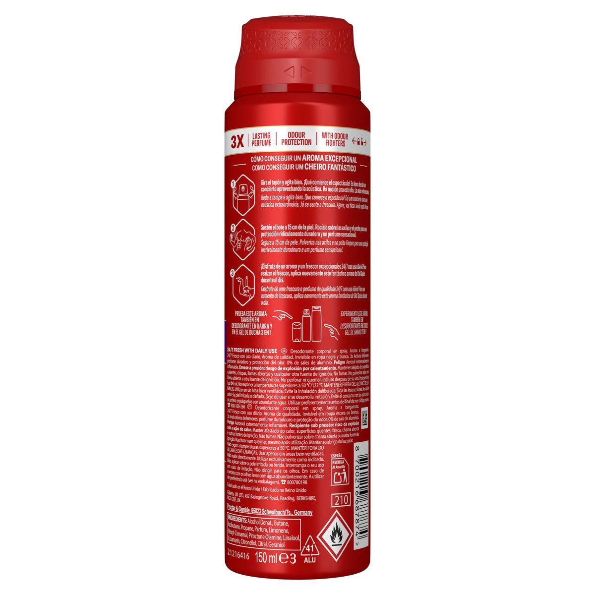 Old Spice Old Spice Rockstar Αποσμητικό σε σπρέι, 150 ml