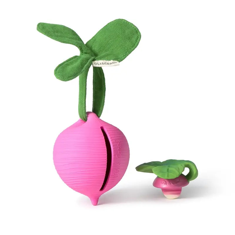 Oli&Carol Ramona The Radish Θήκη για πιπίλες, 1 τεμάχιο