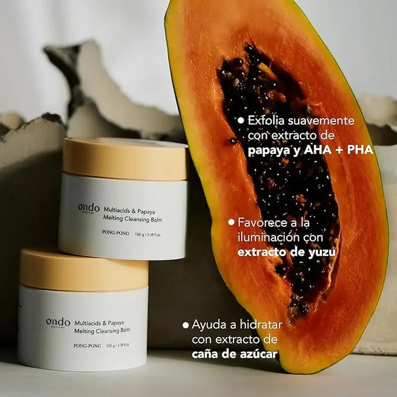 Ondo Beauty 36.5 Multiacids & Papaya Καθαριστικό Βάλσαμο, 100 γρ.