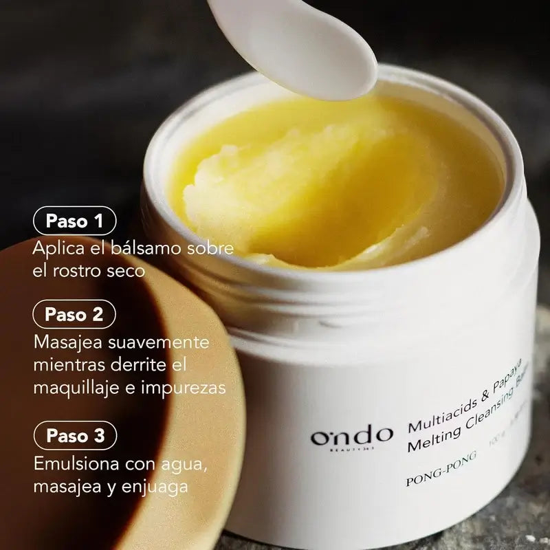 Ondo Beauty 36.5 Multiacids & Papaya Καθαριστικό Βάλσαμο, 100 γρ.