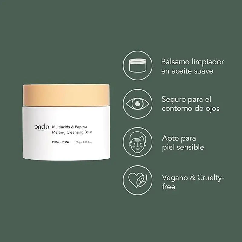 Ondo Beauty 36.5 Multiacids & Papaya Καθαριστικό Βάλσαμο, 100 γρ.