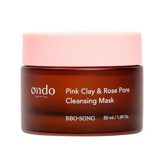Ondo Beauty 36.5 Μάσκα καθαρισμού πόρων με ροζ άργιλο και τριαντάφυλλο Bbo-Song, 50 ml