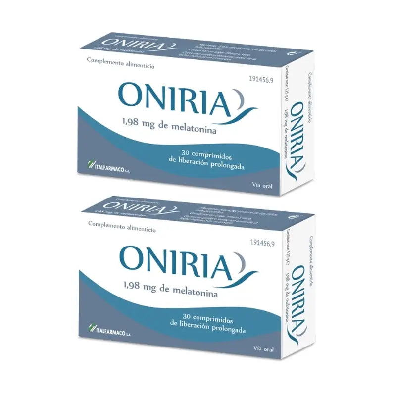 Oniria Lib Prol Νουτράκτεικο 1,98 mg/ Συσκευασία 2 x 30 δισκία