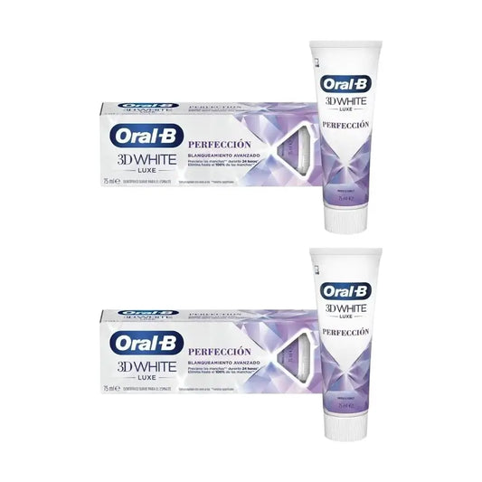 Oral-B 3Dwhite Luxe Perfección Λευκαντική Οδοντόκρεμα 2X75 ml 