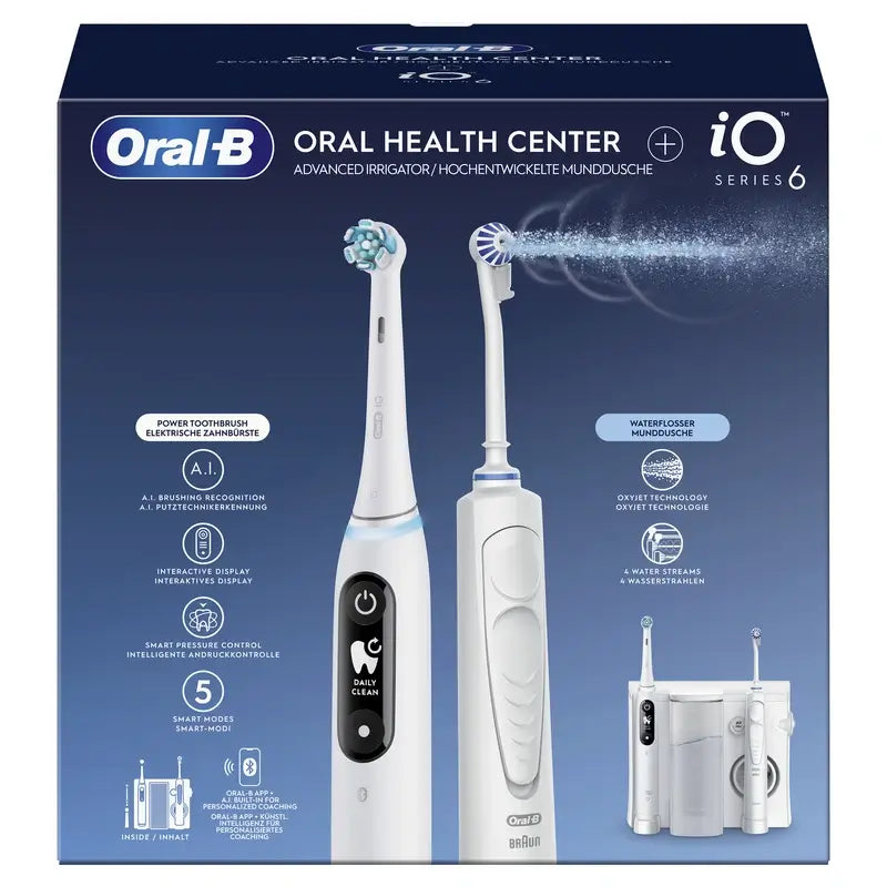 Oral-B Braun Οδοντιατρικό Κέντρο με Συσκευή Πλύσης και Ηλεκτρική Οδοντόβουρτσα Oral-B Io6