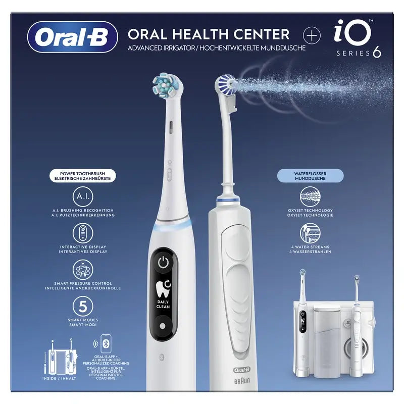 Oral-B Braun Οδοντιατρικό Κέντρο με Συσκευή Πλύσης και Ηλεκτρική Οδοντόβουρτσα Oral-B Io6