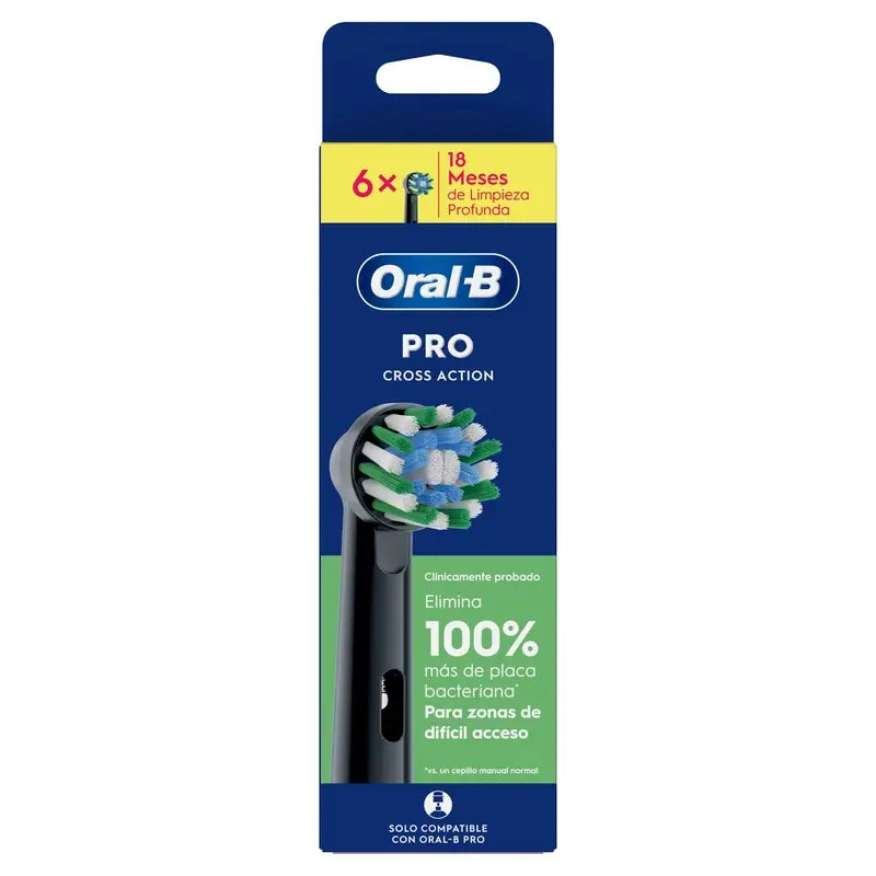 Oral-B Braun Ανταλλακτικά Cross Action Μαύρα, 4 τεμάχια