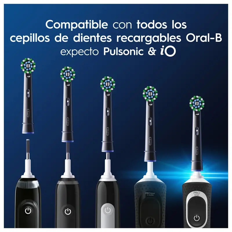 Oral-B Braun Ανταλλακτικά Cross Action Μαύρα, 4 τεμάχια