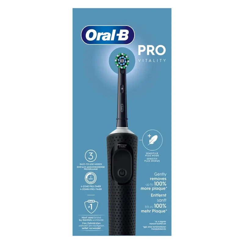 Oral-B Braun Vitality Pro Ηλεκτρική οδοντόβουρτσα Μαύρη, 1 τεμάχιο