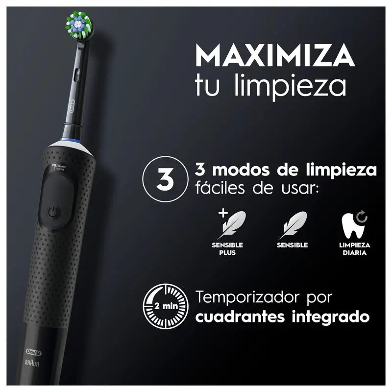 Oral-B Braun Vitality Pro Ηλεκτρική οδοντόβουρτσα Μαύρη, 1 τεμάχιο